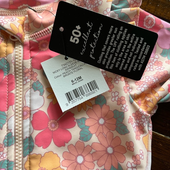 Cotton-on SPF 50 Long Sleeve Baby Swimsuit - Picture 2 of 6